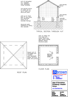 Plan of proposed hut