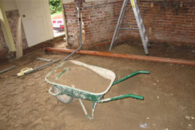 Flood damage in Lockington